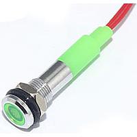 Mallory Sonalert FL1M-6FW-1-G3V Indicators LED GRN 6MM NUT 3VAC/DC