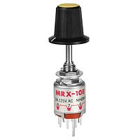NKK Switches MRX108-CE Rotary Switches SP W/ 2-8 POS LARGE KNOB YEL