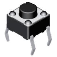 Diptronics DTS-62N-V Basic Switch 6x6mm 160gf BROWN
