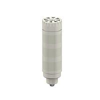 Banner Engineering TL503AKCQ Tower Lights TL50 Pro Tower Light with IO-Link Audible, Standard Gray Housing: 3 Lighted Segments; Voltage: 18-30 V dc; Environmental Rating: IP50; Colors: Multicolor; 4-pin M12 Integral QD