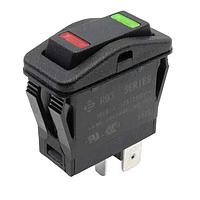 E-Switch RB343A1100-136 Rocker Switches Rocker, 16A, SPST, ON-OFF-ON , Panel Mount, Snap-In
