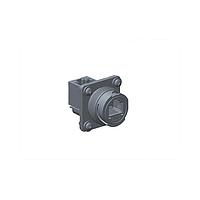 Amphenol LTW RDP-5SPFFV-TSM7001 Circular Backshell RJ, Large Size, Plastic, 1.5A, Cat 5e, Square, 3 Points Lock, Jack 90  (Vertical), Receptacle, IP67 Mated