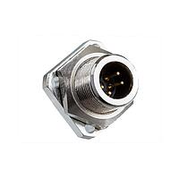 Amphenol LTW BSD-06PMMS-SS7001 Standard Circular Connector Ceres, Standard Size, Metal, 5A, 06 pins, Male Connector, Male Contact, Square, Screw Thread, Solder, Receptacle, IP67