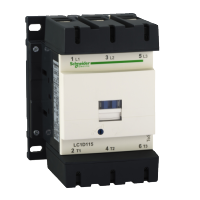 Schneider LC1D115M7 Contactor, 115A, AC3 - 55KW/400V, 1N0+1NC