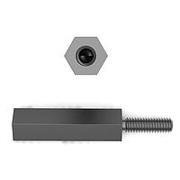 RAF Electronic Hardware M2183-4007-AL Hex Metric Metric Hex Male-Female Standoffs 8mm Hex X 8mm X M4 Thd