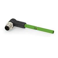 AMP Connectors - TE Connectivity TAD14245101-002 Ethernet Cables / Networking Cables M12D4-MR-PUR TYPE C GREEN-1.0M