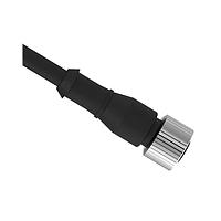 Banner Engineering MQDC20SS-530 Sensor Cables / Actuator Cables Cordset: Single Ended M12; 5-pin Straight Female; 9 m (29.53 ft) 5x20 Black PVC Jacket; 316 Stainless Steel Coupling Nut