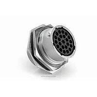 Amphenol SINE Systems RT071823SNH03 Connectors Receptacle, Jam Nut, 23 Position, Female, Shell Size 18, with Silicone Seal
