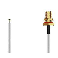 GCT (Global Connector Technology) CABLE 378 RF-050-A-1 RF Cable Assemblies I-Pex MHF4L2RPSMA STRJck R Mt Rvrs plrty 6 GHz,50mm, 1.13mm blk