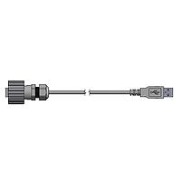 Amphenol CONEC 17-200221 USB 2.0 1 METER USB PATCH CORD INDUSTRIAL TYPE A PLUG TO STANDARD TYPE A PLUG (PLASTIC VERSION)