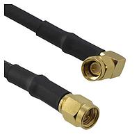 Amphenol RF 095-902-480-024 RF Cable Assemblies SMA RA to SMA SP on LMR-240 Cbl 24in