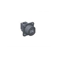 Amphenol LTW RDP-5SPFFV-SSM7001 Circular Backshell RJ, Large Size, Plastic, 1.5A, Cat 5e, Square, Screw Thread, Jack 90  (Vertical), Receptacle, IP67 Mated