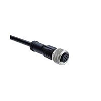 Amphenol LTW M12A-03BFFM-SL8D04 Sensor Cables / Actuator Cables M12 Circular Metric Connector, A Code, Metal, 4A, 03 pins, Female Connector, Female Contact, Straight, Screw Thread, Overmolded, Length 4000mm, IP68 / IP69K