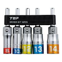 TOP Kogyo ECS-814S Multi-Socket Set (ECS8, 10, 12, 13, 14mm)