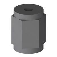 Essentra Components HTSN-M4-30-8-1 Hex Standoff,Thrd Fem/Fem,Blk,30MM Spc