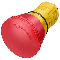 SIEMENS 3SB20001AC01 Mushroom PUSHBUTTON,MAINTAINED,TW REL,RED,NON IL