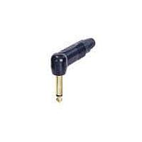 NEUTRIK NP2RX-B Phone Connectors Plug 1/4 in mono RX R/A black/gold