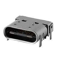 Same Sky (formerly CUI Devices) UJ32-C-H-G-L2-SMT-TR USB Type C Connectors Type C USB 3.2 Gen 2x2 20 Gbps 20 Vac 5 A Horizontal Gold Flash Surface Mount