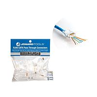 Jonard Tools RJ45-625 Pass Through Connector RJ45 Cat6 Connectors, 25 pcs