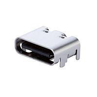 Same Sky (formerly CUI Devices) UJ20-C-V-G-SMT-3-P16-TR USB Type C Type C, 2.0, Vertical, Gold Plated 3u, Surface Mount, 6.4mm, 16 pin, T&R