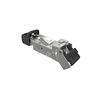 Amphenol Canada DRP10188400011 Modular Connectors / Ethernet Connectors Plug, Cat6A, Industrial RJ45, 45 deg , thermoplastic, 22-23 AWG,  30u"gold , with cover