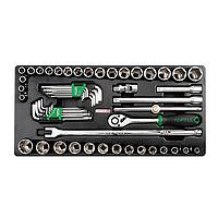 TOPTUL GZC-5702 Socket & Ball Point Hex Key Wrench Set (57 pcs)