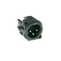 Amphenol Audio AC3MAH-AU-B Connectors PLASTIC A PANEL H-PCB 3 PIN GLD CON