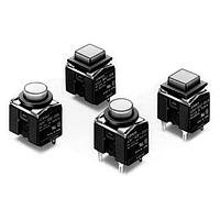 Omron Automation and Safety A3AT-91K1-00ER Pushbutton Switches Round PCB Momentary Non-Lighted Red