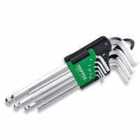 TOPTUL GAAL0919 - 9PCS Long Type Star  Tamperproof Key Wrench Set