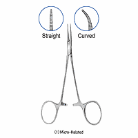 Hammacher HA.HSE088.16 Tissue Forceps, SS, Kocher, Straight, with Clip Tip 1:2, L160mm