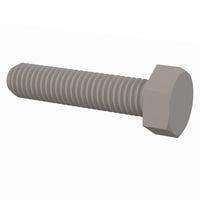 Essentra Components 50M080125J035 Cap Screw Hex Unslotted Bolt, M8 X 1.25 Thread, 35mm Lg