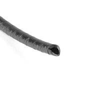 HellermannTyton 1FRP0C Spiral Wraps Spiralwrap Protective Sheathing, 0.13" Diameter, PE-FR, Black, 100 ft/roll