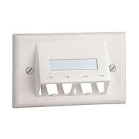 Panduit CFPHSL4IG Electrical Enclosures Faceplate 4 Port Classic Sloped Horiz