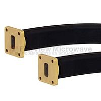 Fairview SMW62SF005-36 WR-62 Seamless Flexible Waveguide in 36 Inch Using UG-1665/U Square Cover Flange With a 12.4 GHz to 18 GHz Frequency Range
