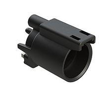 Amphenol SINE Systems ATHD04-1-8P-BM11 Receptacles Single Pole Receptacle, Pin, Size 8 Contact, Self-Threading, Gold Plated, Black