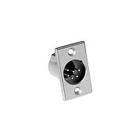 Amphenol Audio AC6AMPNZ Connectors 6 Pole XLR Male Chassis Mount PN Flange Machined Contacts