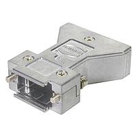 HARTING 61030011110 D-Sub Backshells D-Sub 9pin Inducom Metal Hood version 1, 2 Top Entries, hex screw M3, w/ internal grounding block