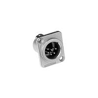 Amphenol Audio AC6AMDZBULK XLR Connectors 6 Pole XLR Male Cable Connector, Machined Contacts, Nickel Finish, Bulk Packaging