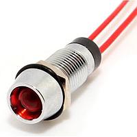 Mallory Sonalert FL1M-8CW-4-R12V Indicators LED RED 8MM NUT 12VDC