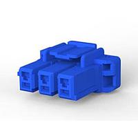 AMP Connectors - TE Connectivity 2-1376389-3 Power to the Board 5MM POWER KEY 3P PLUG HSG BLUE