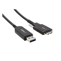 Bulgin AOUS5/005 USB 3.2 Gen 1 Active Optical Cable USB 3.2 Gen1 Active Optical Cable, A M - Micro-B M drag chain  w screw, R AN 5m