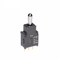 NKK Switches A15JP Process Sealed Subminiature Toggles SPDT ON-(ON) .248 BAT STRT PC .4VA