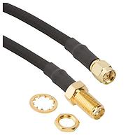 Amphenol RF 095-902-481-036 RF Cable Assemblies SMA BH to SMA SP on LMR-240 Cbl 36in