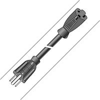Alpha Wire 640 BK038 AC Power Extension Cord 16AWG 3C UNSHLD PACKAGE BLACK