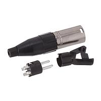 Amphenol Audio AC3MMG Cable Connectors ML 3 CONT NICKEL FINISH