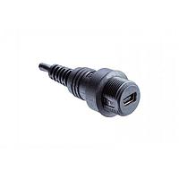 Amphenol LTW NUB-20AMFM-SL7A04 I/O Connectors USB, Mini B 2.0, Plastic, 1.5A, Male Connector, Straight, Screw Thread, Overmolded, Length 4000mm, IP67
