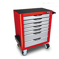 TOPTUL GCAJ227R Drawer Tool Trolley - 227 PCS Mechanical Tool Set (Blue)