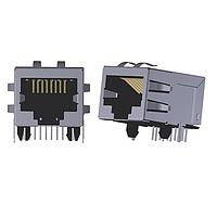 Abracon ARJM11A1-502-NN-EW2 Magnetic Jack RJ45 10/100/1000 Base-T 1x1 Right Angle N/A Through Hole