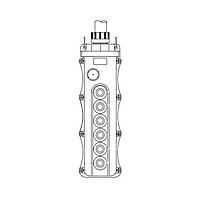 Molex 1301260350 Push Button Pendant 5056 W/ 2(505SW-2) 1(505BLNK) 1(505B-RM)