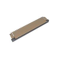 Amphenol FCI SFW24R-2STAE1LF Board Mount 1.00mm Flex Connector, SFW-R series, 24 Position, Top side Contact, Side Entry Surface Mount ZIF Connector, Lead Free, Selective Gold plated Terminals with Tin-plate Solder-tail.